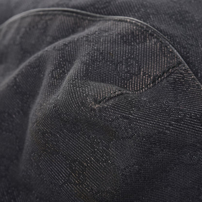 Gucci Denim Monogram Hobo Black 17 of 25