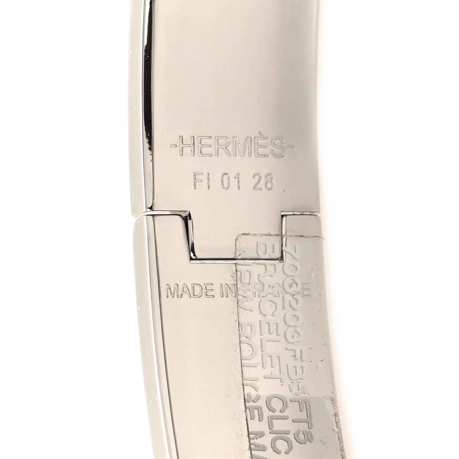 Hermes Matte Enamel Narrow Clic Clac HH Bracelet T5 Rouge H 4 of 4