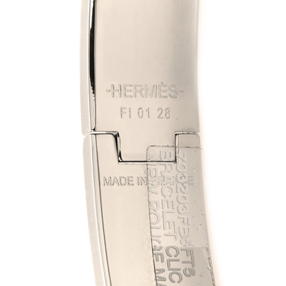 Hermes Matte Enamel Narrow Clic Clac HH Bracelet T5 Rouge H 4 of 4