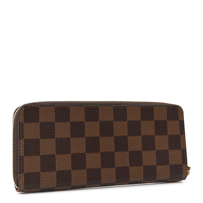 Louis Vuitton Damier Ebene Clemence Wallet Cherry 3 of 9