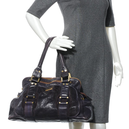 Jimmy Choo Leather Suede Malena Purple 2 of 7