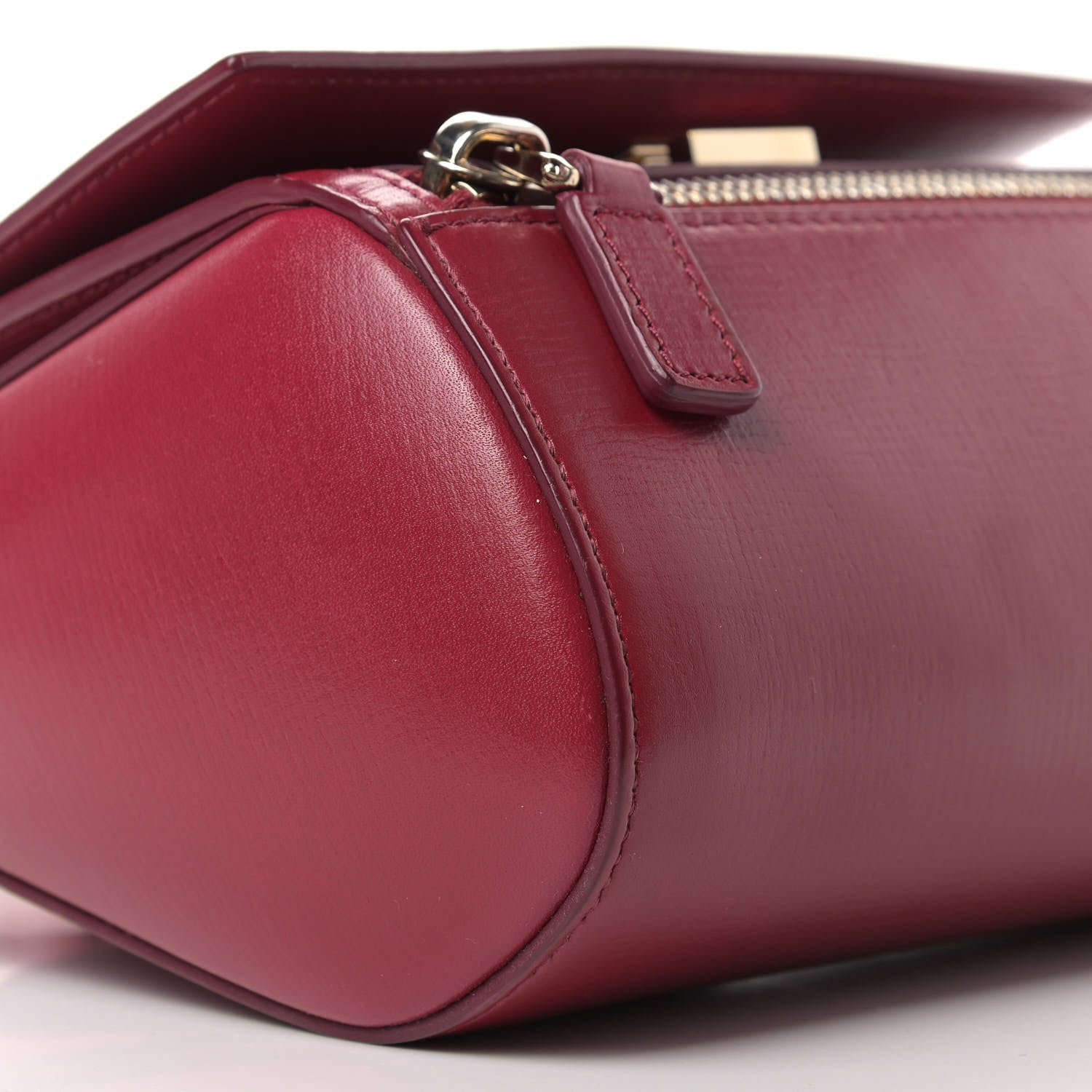 Givenchy Textured Calfskin Mini Pandora Box Crossbody Bag Magenta 8 of 10