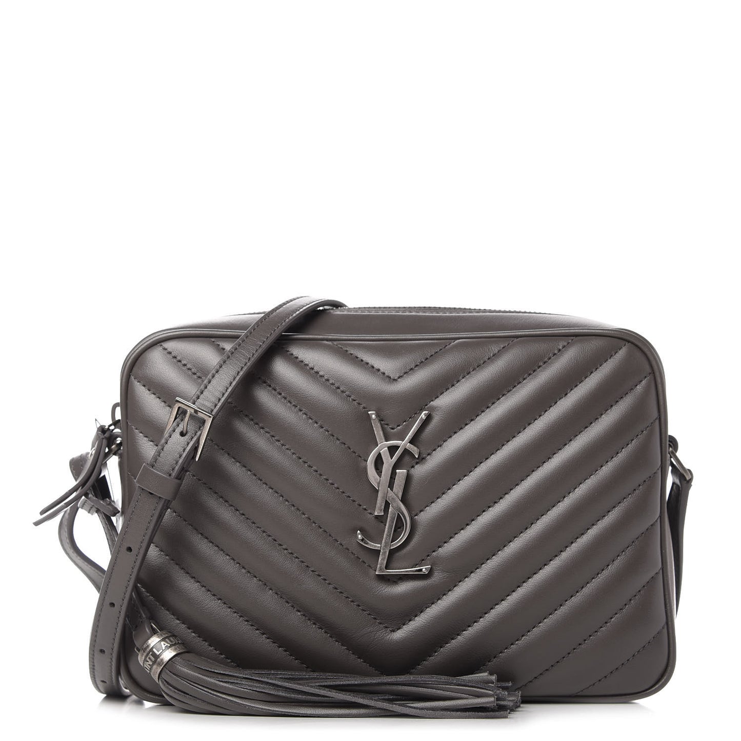Calfskin Matelasse Monogram Lou Camera Bag Asphalt