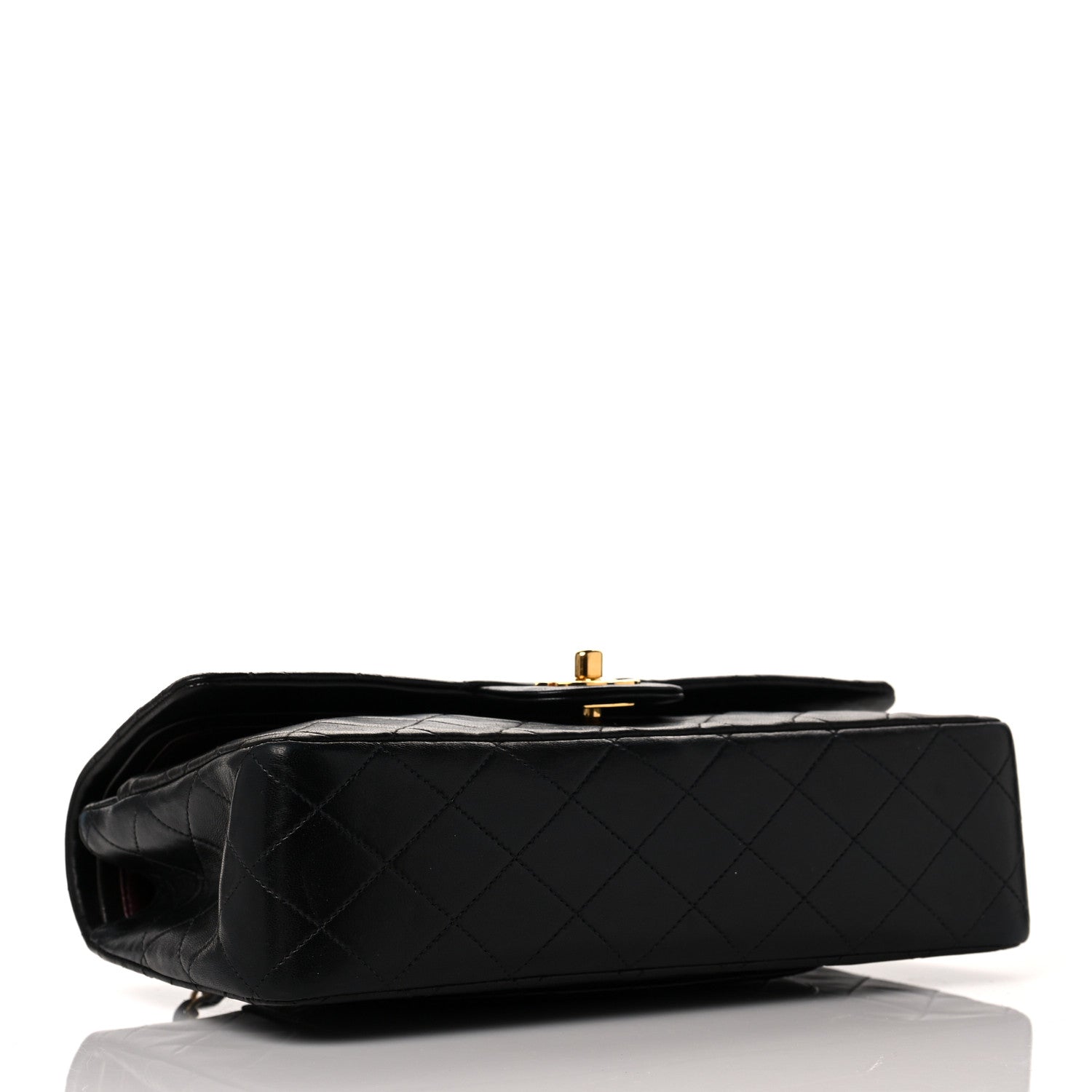 Chanel Lambskin Quilted Medium Double Flap Black 4 of 11