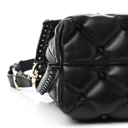 Valentino Garavani Nappa Monochrome Medium Candystud Top Handle Bag Black 7 of 8