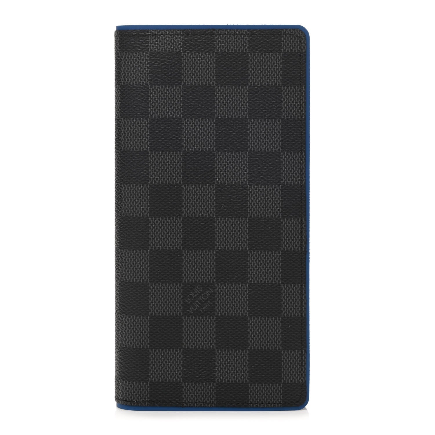 Louis Vuitton Damier Graphite Brazza Wallet Bleu Neon 1 of 7