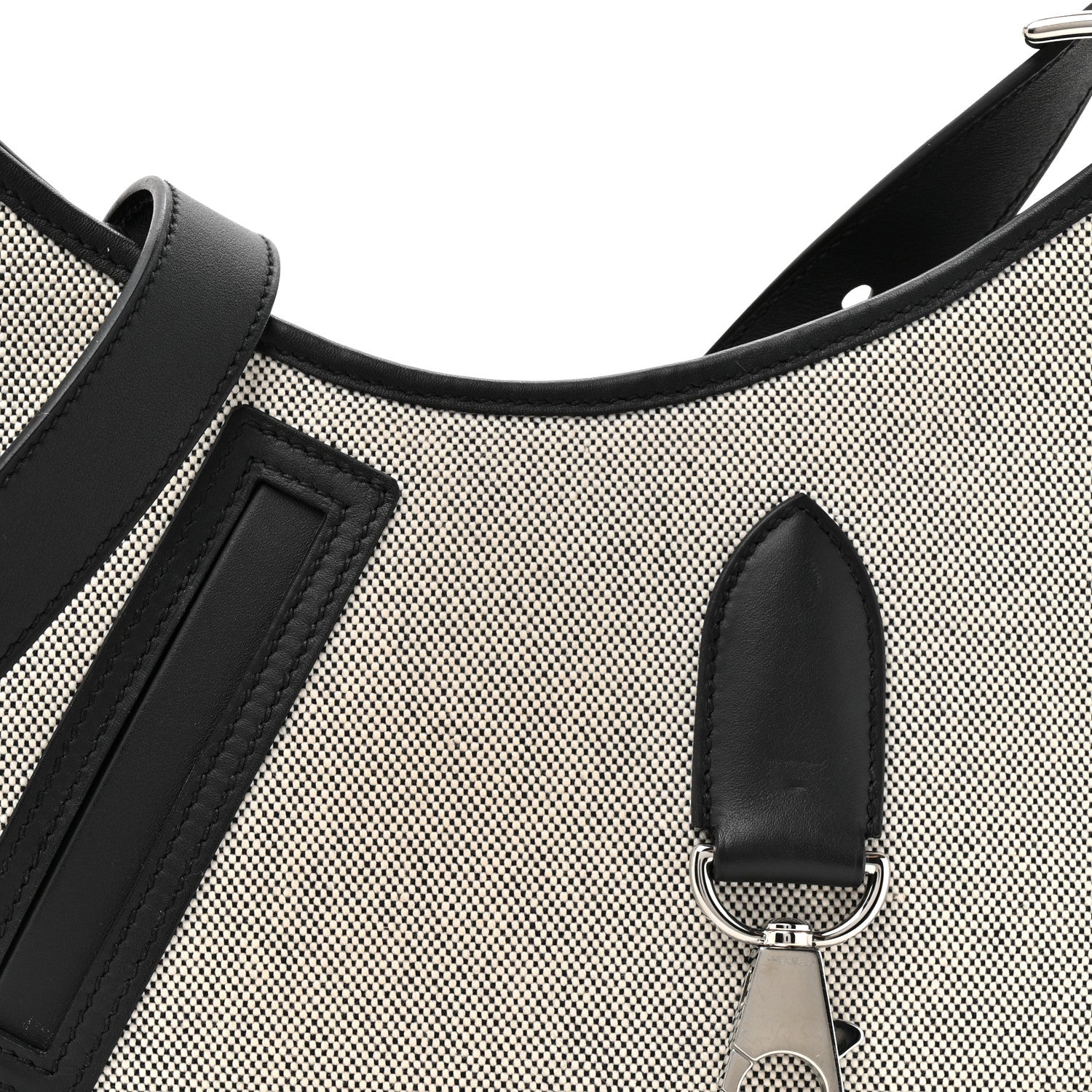 Hermes Canvas Swift P'tit Arcon Ecru Black 8 of 10