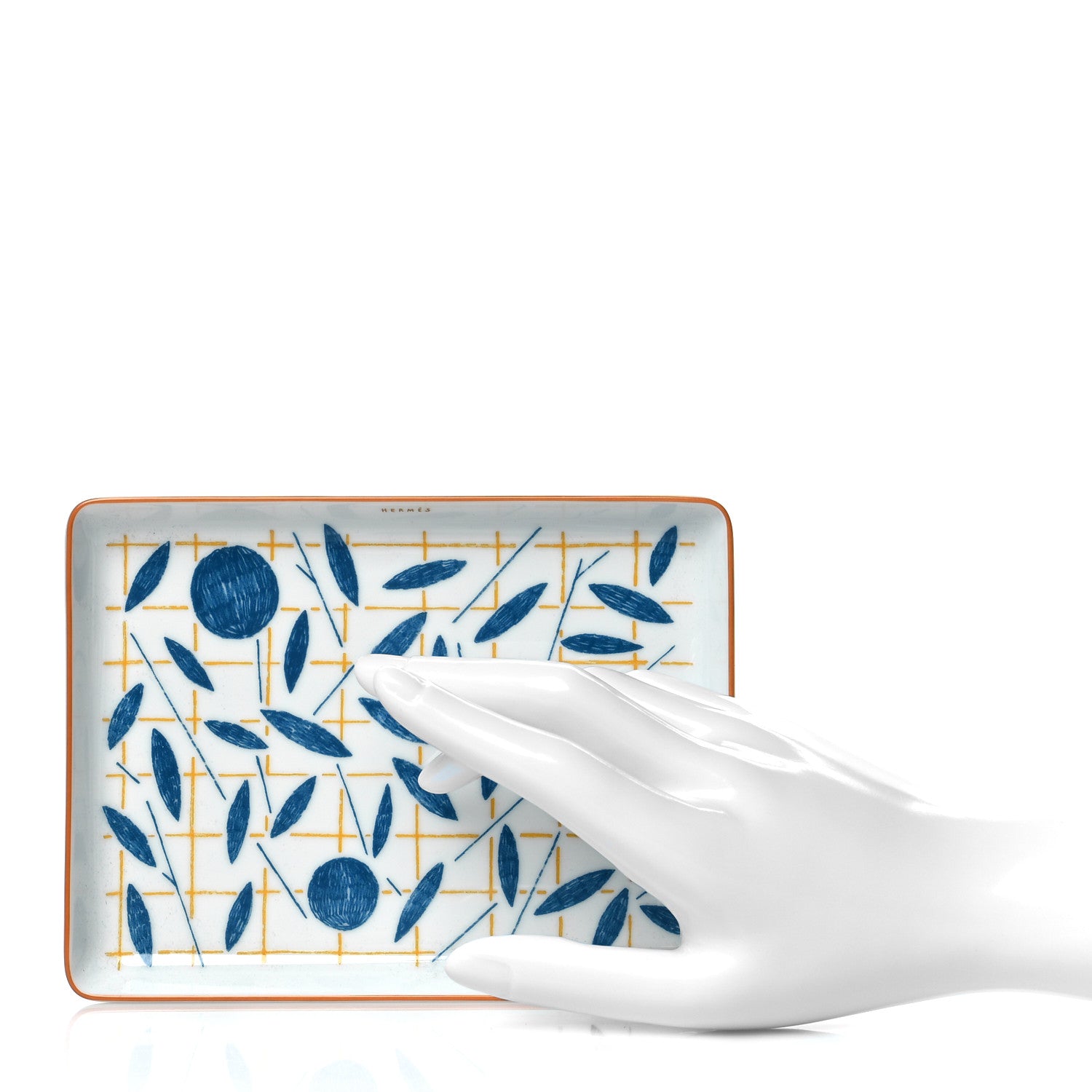 Hermes Porcelain Small A Walk In The Garden Tray 2 of 5