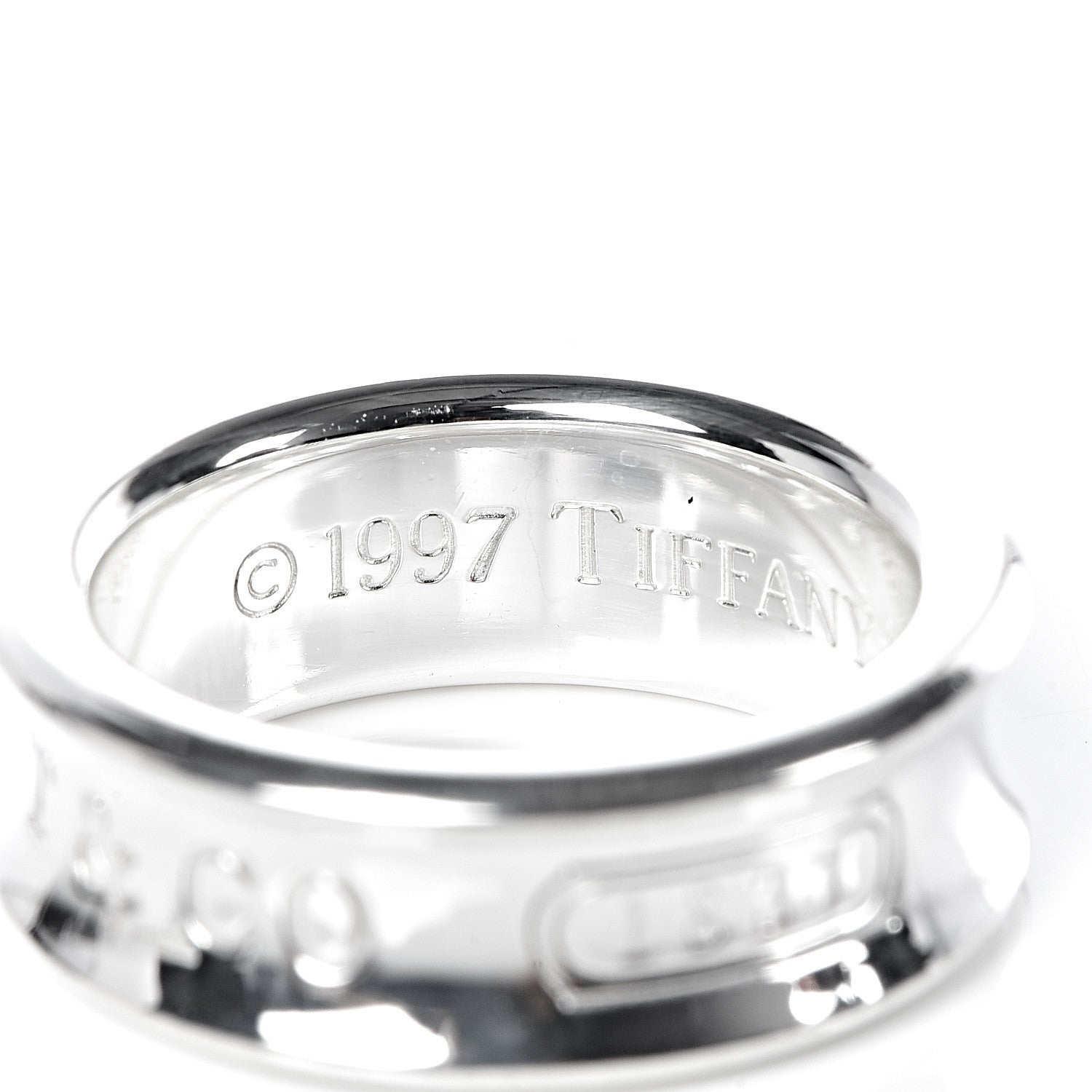 Tiffany Sterling Silver 1837 Ring 50 5.25 4 of 6