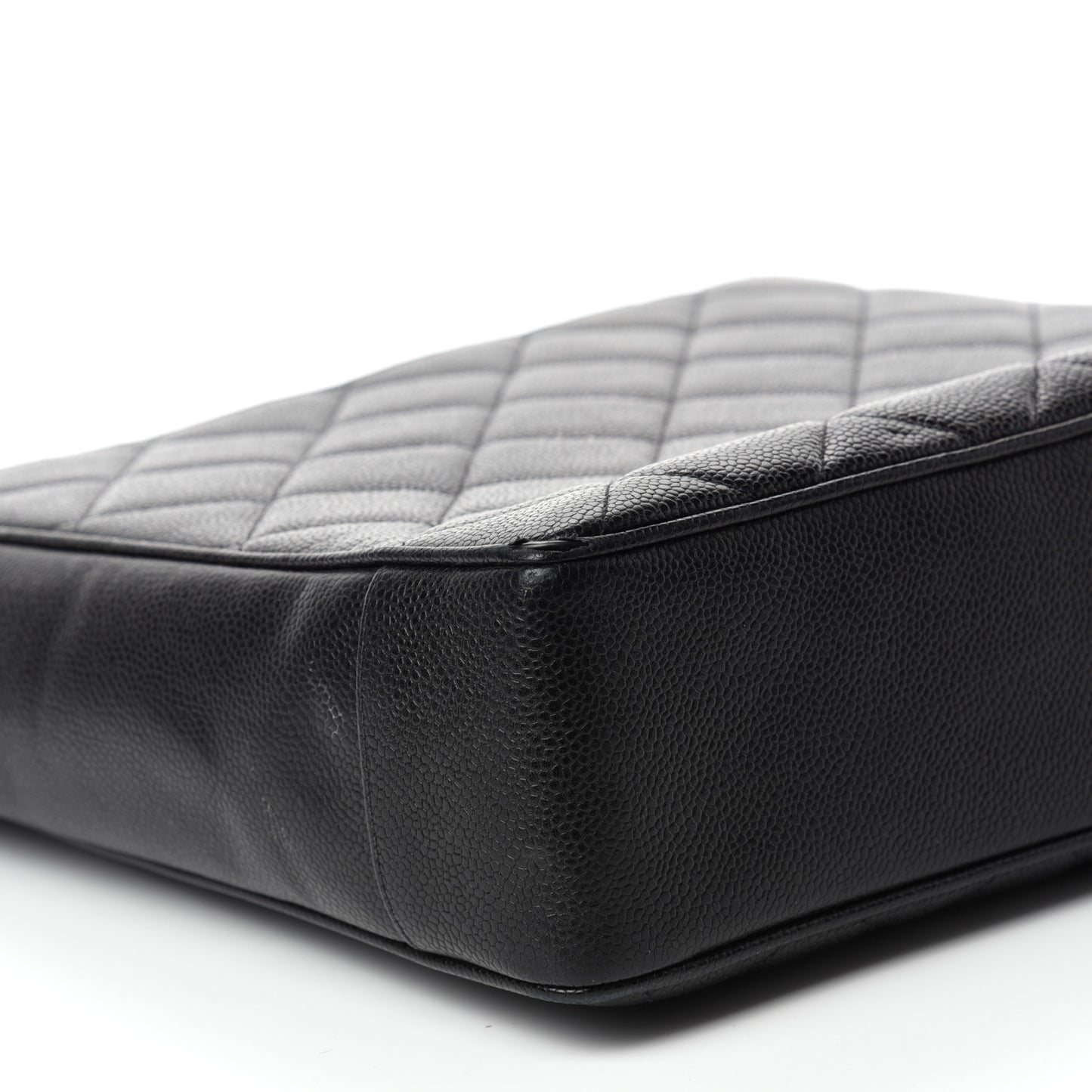 Caviar Quilted Shoulder Bag Black