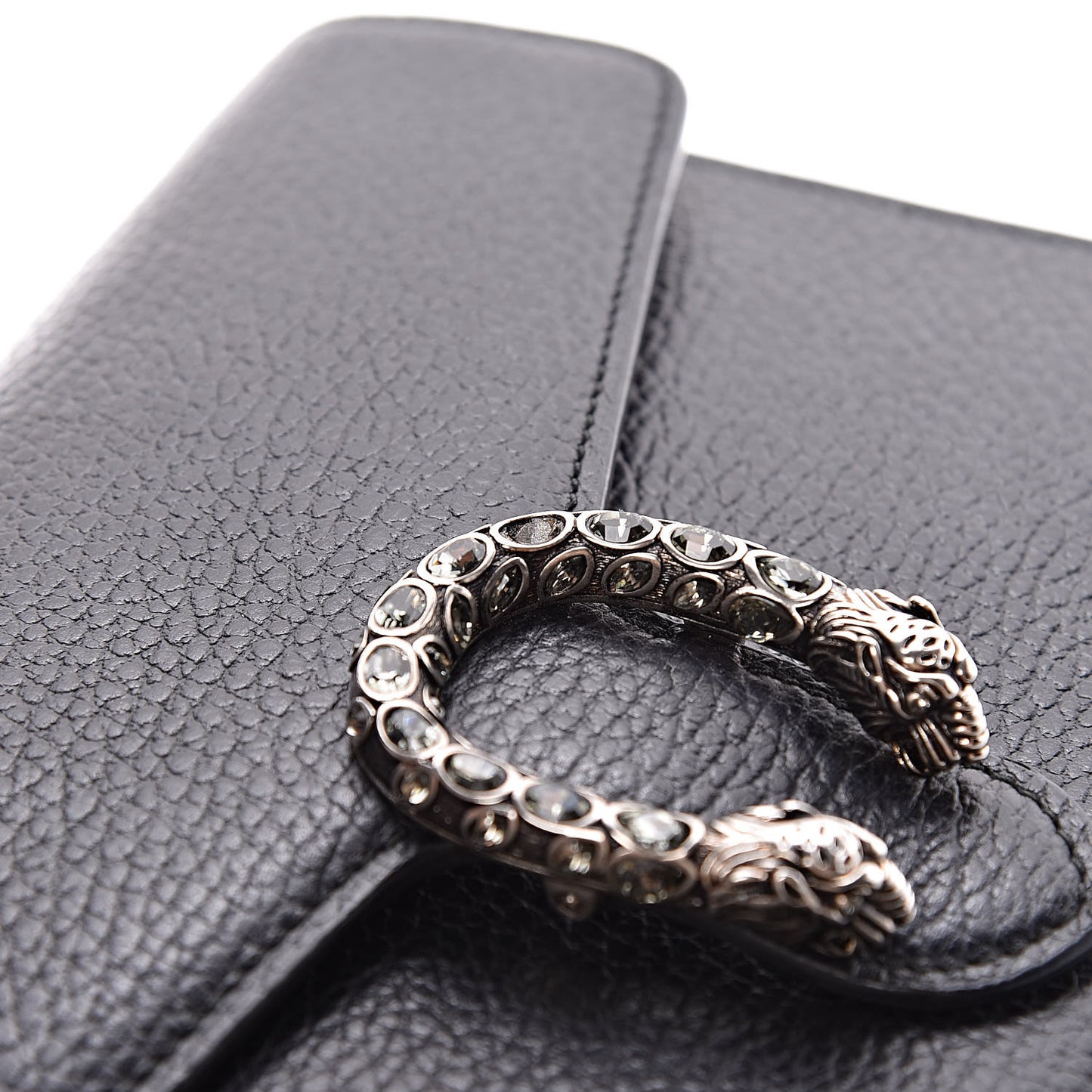 Calfskin Mini Dionysus Chain Wallet Black