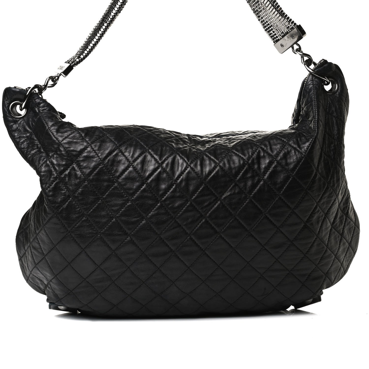 Chanel Lambskin Large Chain Mail Hobo Black 8 of 20