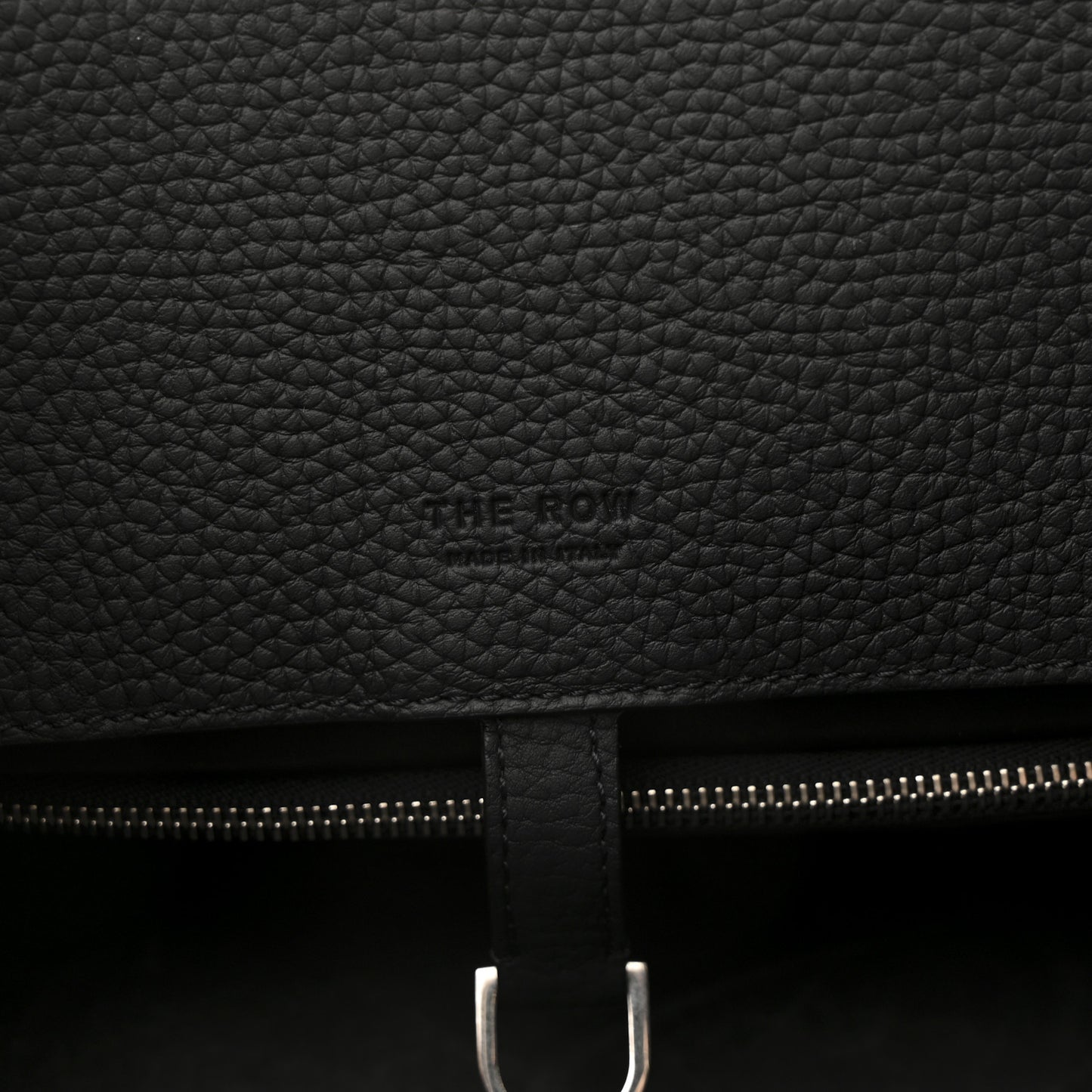 Grained Calfskin Margaux Shoulder 12 Black