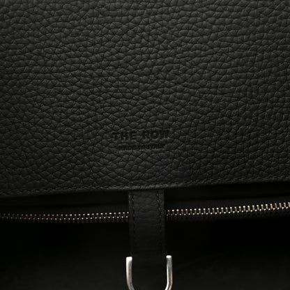 The Row Grained Calfskin Margaux Shoulder 12 Black 6 of 11