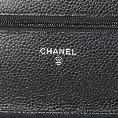 Chanel Caviar Quilted Wallet On Chain WOC Black 6 of 10