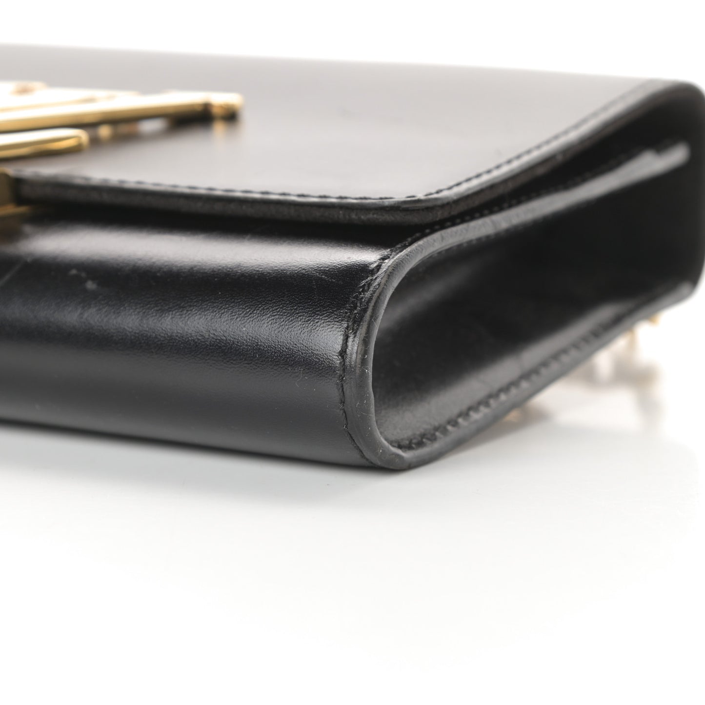 Calfskin Chain Louise MM Black