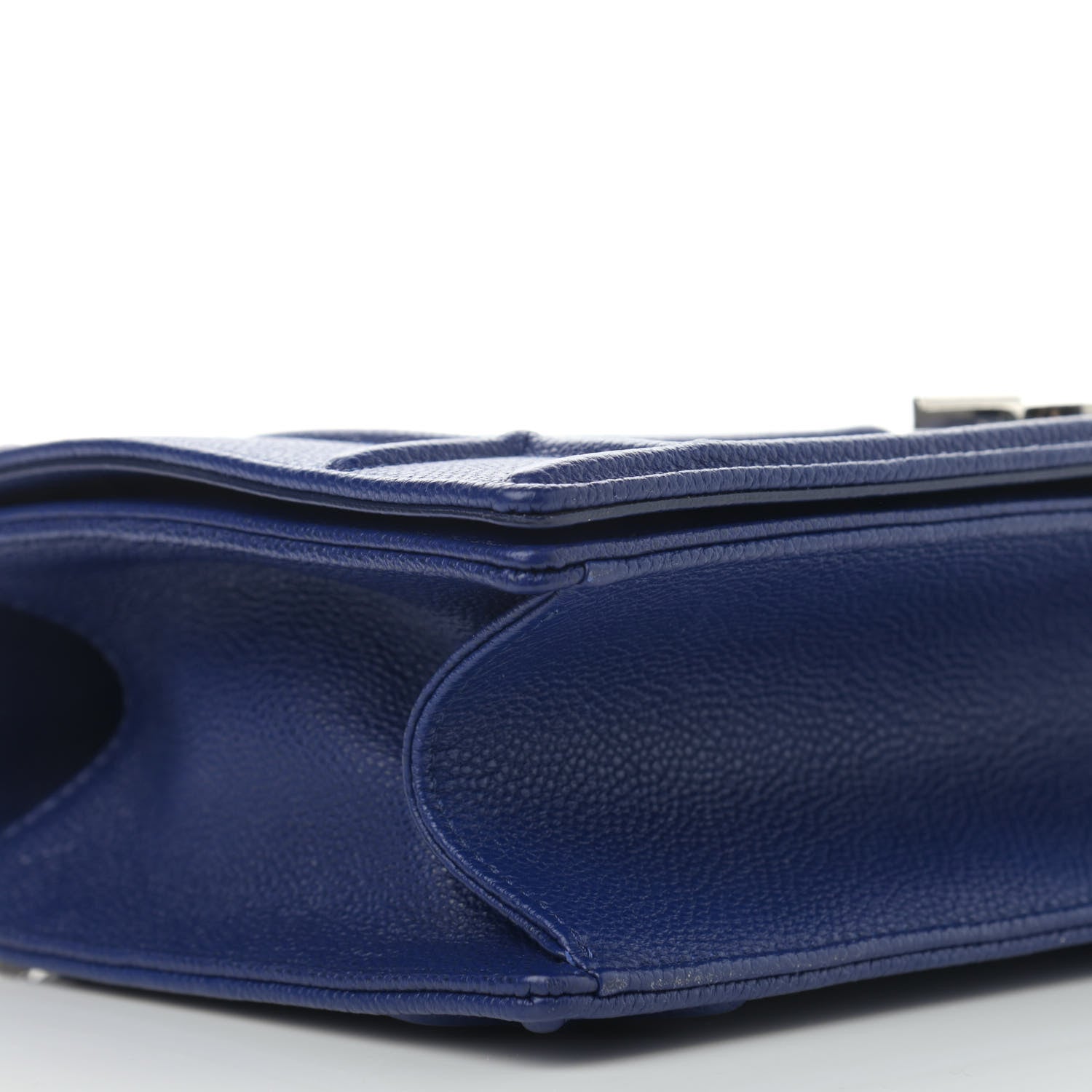 Christian Dior Grained Calfskin Medium Diorama Flap Bag Blue 11 of 13