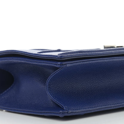 Christian Dior Grained Calfskin Medium Diorama Flap Bag Blue 11 of 13