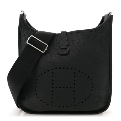 Hermes Taurillon Clemence Evelyne III PM Black 1 of 11