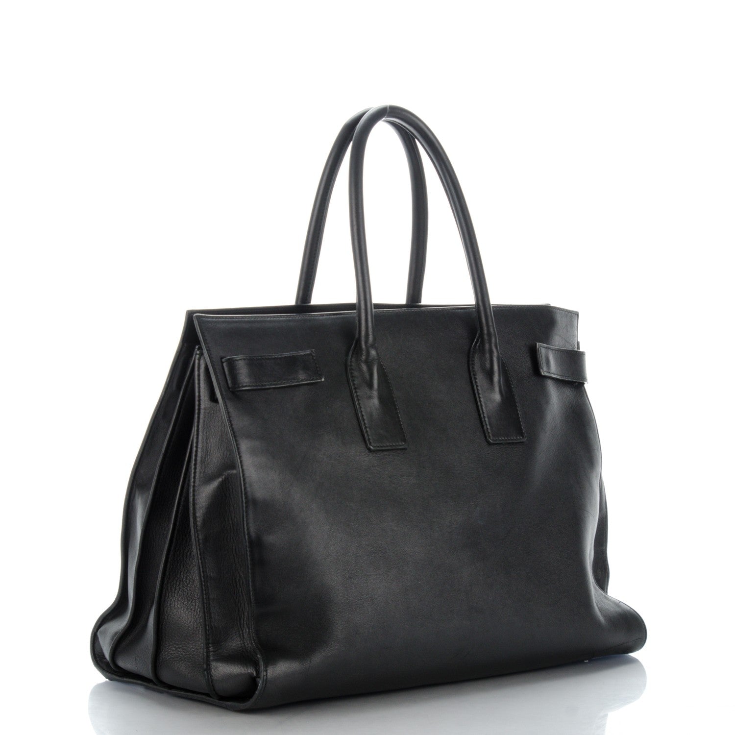 Saint Laurent Calfskin Large Sac De Jour Carryall Black 3 of 13