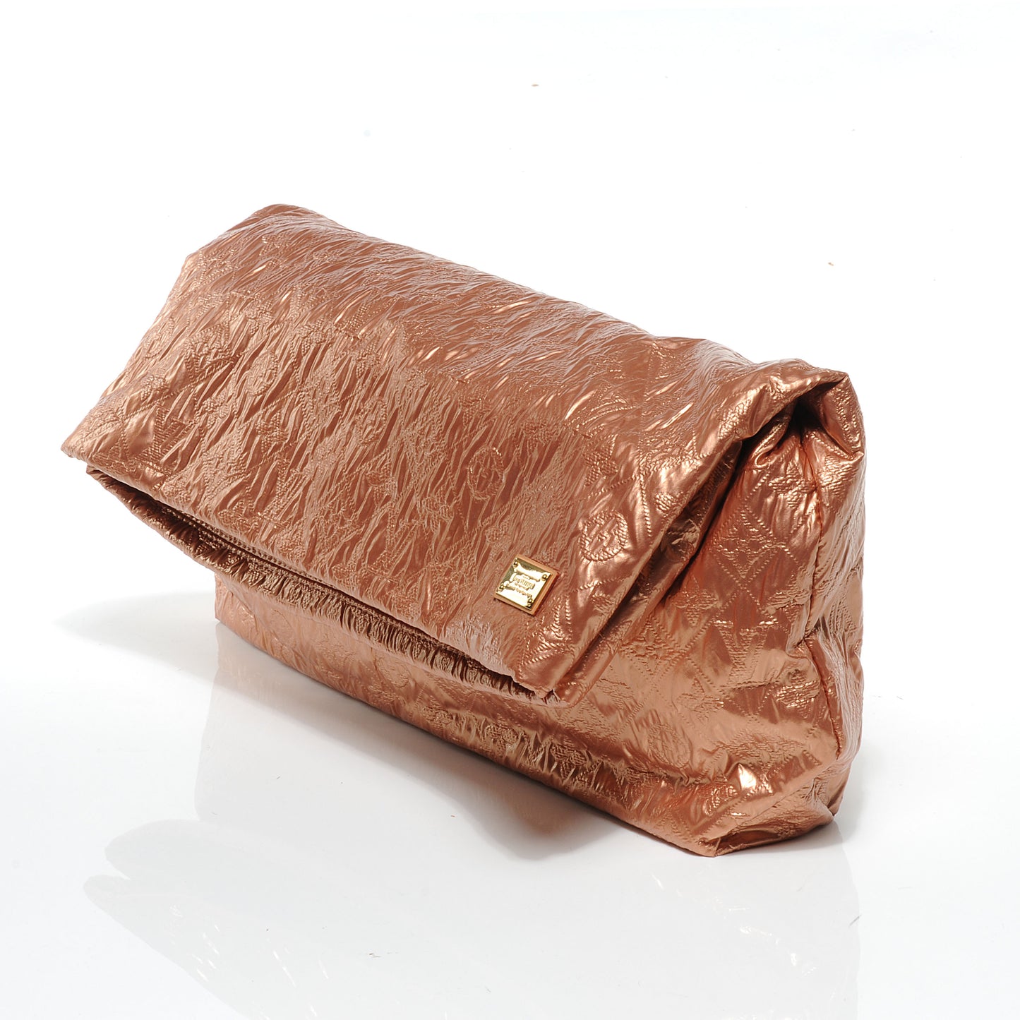 Jacquard Quilted Monogram Limelight Clutch GM Rose Gold