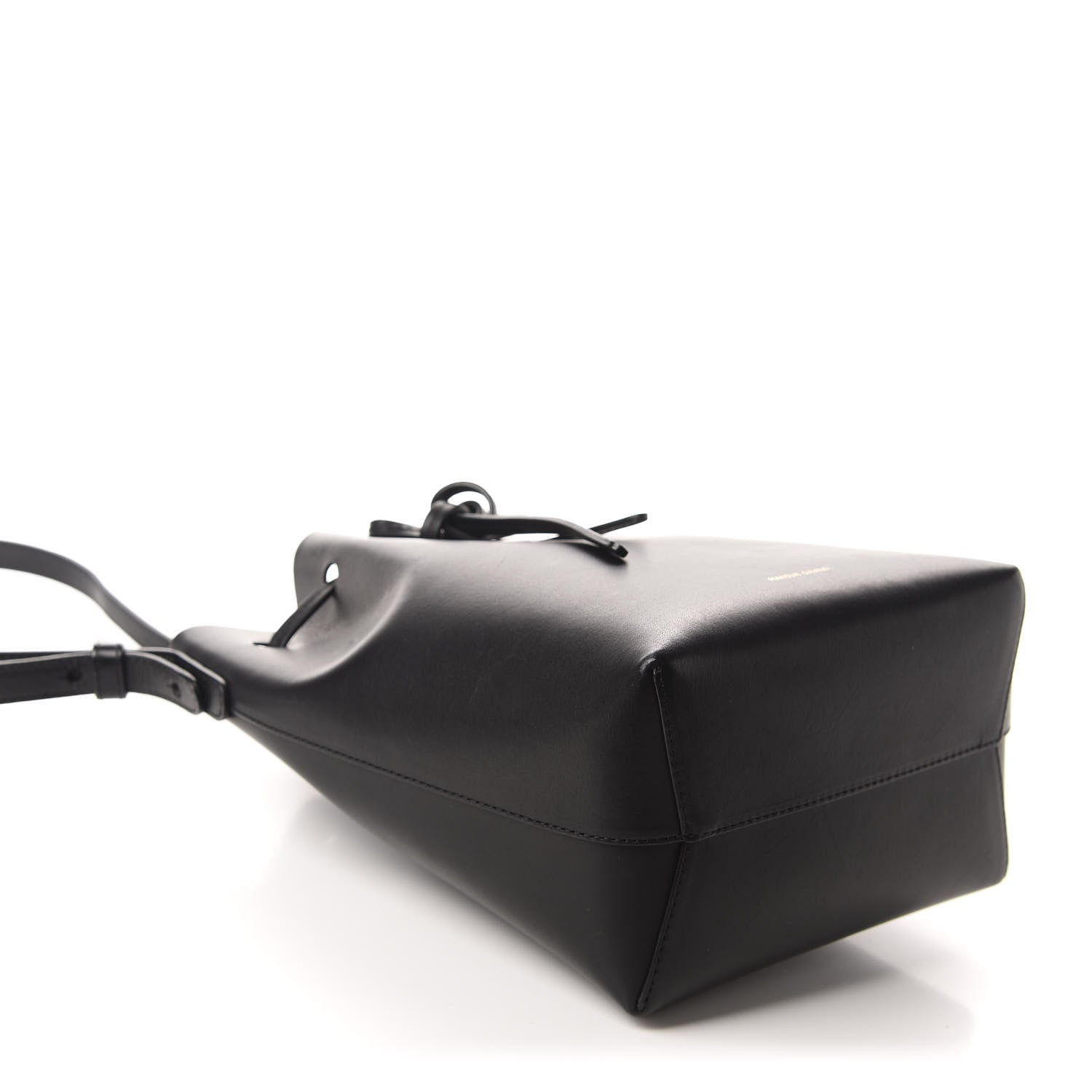 Mansur Gavriel Vegetable Tanned Calfskin Mini Bucket Bag Black Flamma 4 of 12