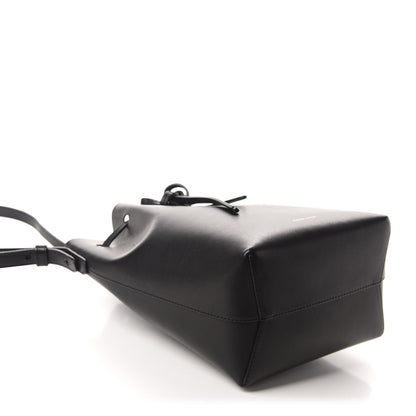 Mansur Gavriel Vegetable Tanned Calfskin Mini Bucket Bag Black Flamma 4 of 12
