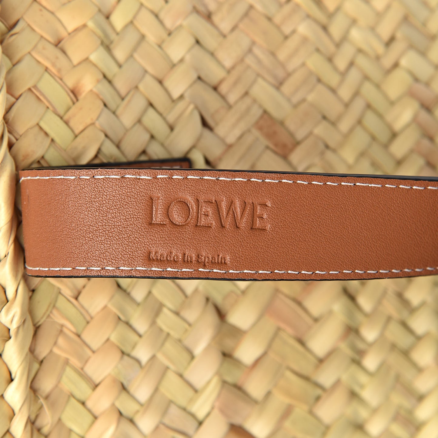 Raffia Basket Tote Bag Natural Tan