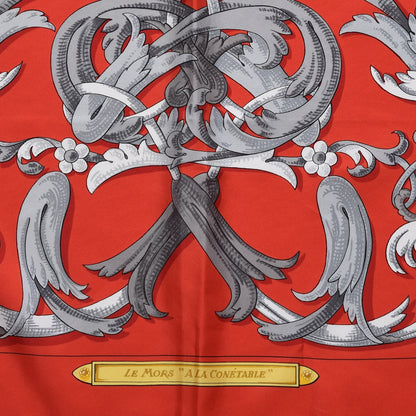 Hermes Silk Le Mors A La Conétable Scarf 90 4 of 6