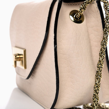 Chloe Grained Calfskin Mini Sally Flap Bag Beige 13 of 13