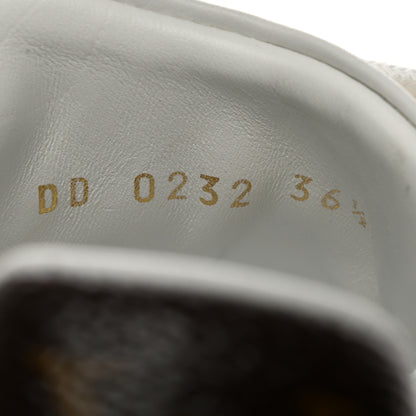 Louis Vuitton Lambskin Embossed Monogram Time Out Sneakers 36.5 White 6 of 8