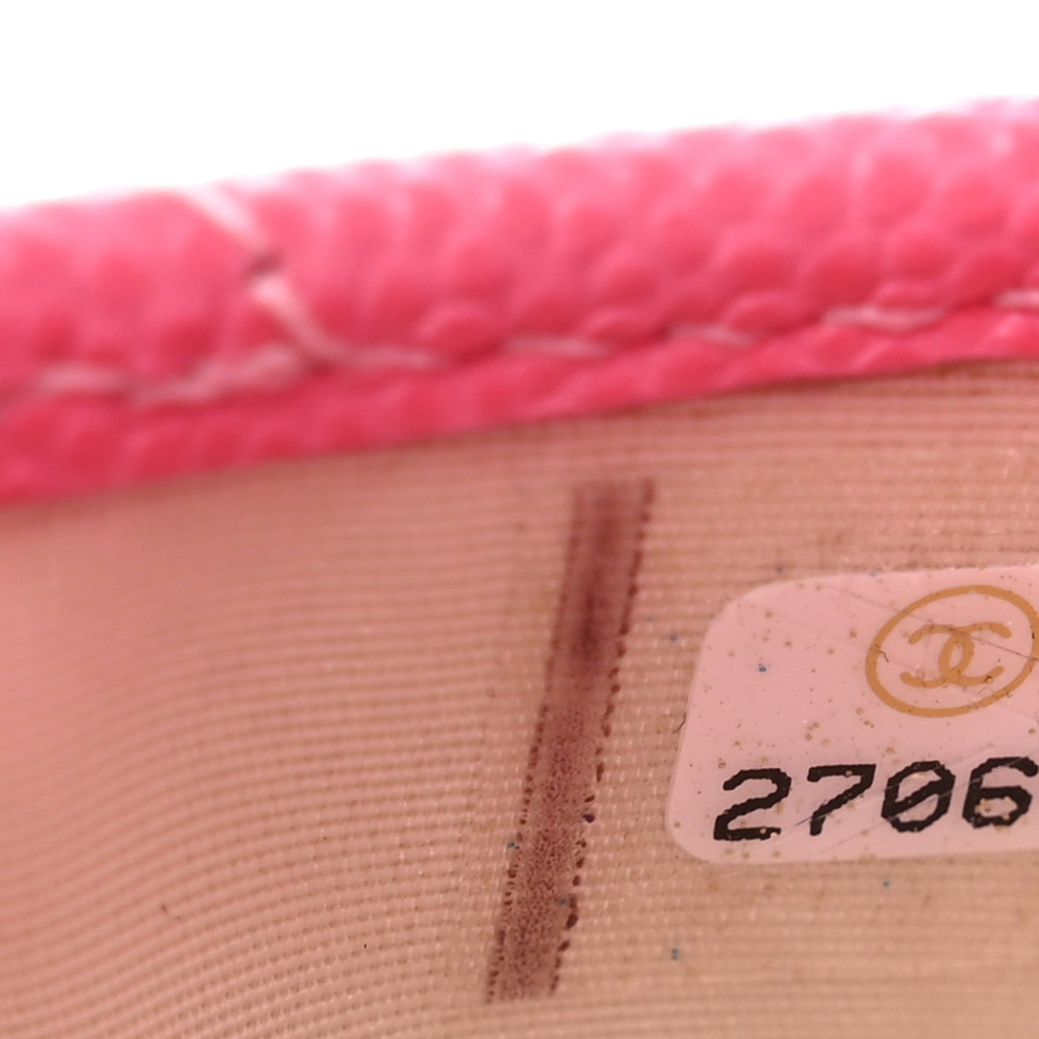 Chanel Caviar Quilted Card Holder Pink 8 of 11