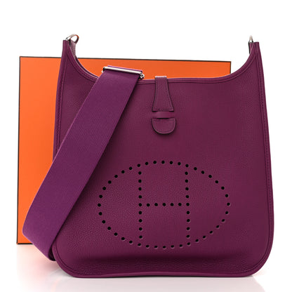 Hermes Taurillon Clemence Evelyne III PM Anemone 11 of 11