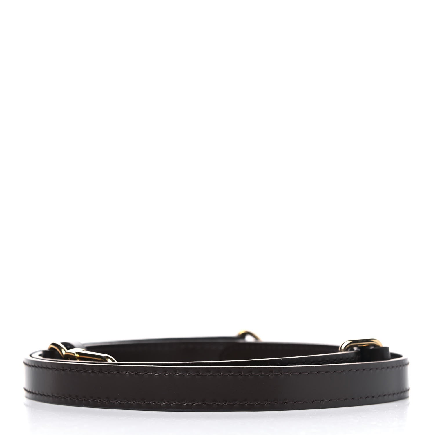 Louis Vuitton Calfskin 16mm Adjustable Shoulder Strap Brown 2 of 4