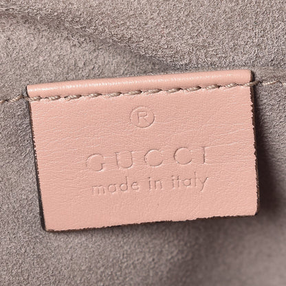 Gucci Calfskin Matelasse GucciGhost Small GG Marmont Chain Shoulder Bag Perfect Pink Rosa Ivory 7 of 14