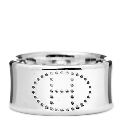 Hermes Sterling Silver GM Eclipse Ruban Ring 59 8.75 1 of 6