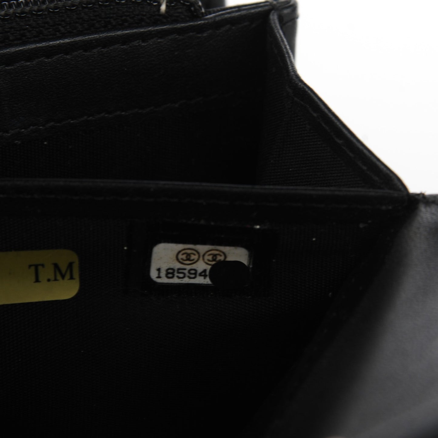 Patent Quilted Large Brilliant Flap Wallet Black