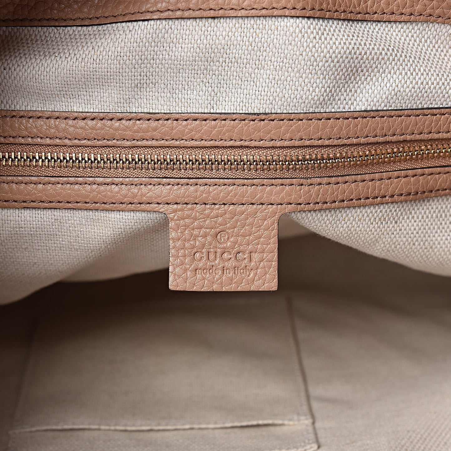 Pebbled Calfskin Medium Soho Chain Shoulder Bag Camelia
