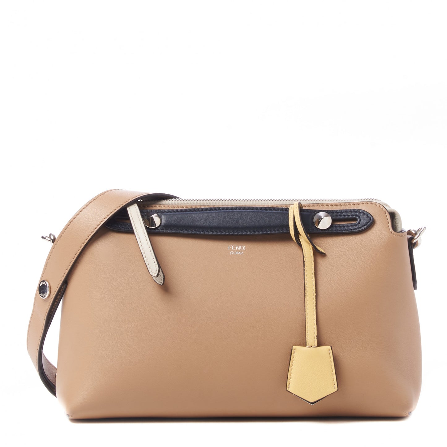 Vitello Dolce 4 Color Medium By The Way Boston Bag Sand Grano Multicolor