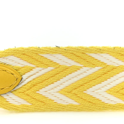 Hermes Toile Swift 25mm Sangle ZigZag Shoulder Strap Jaune de Naples White 7 of 7