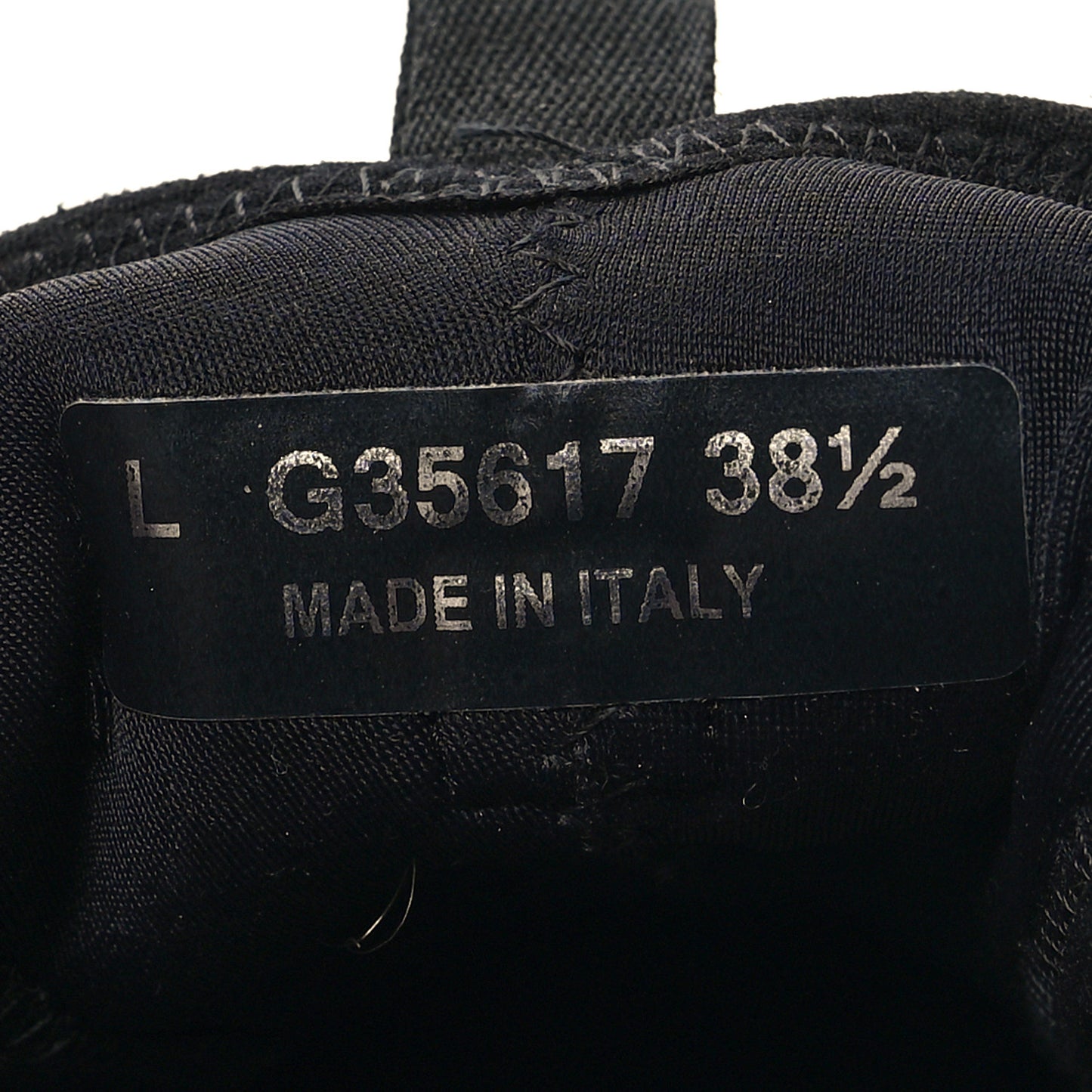 Velvet Calfskin Mixed Fibers CC Sneakers 38.5 Black