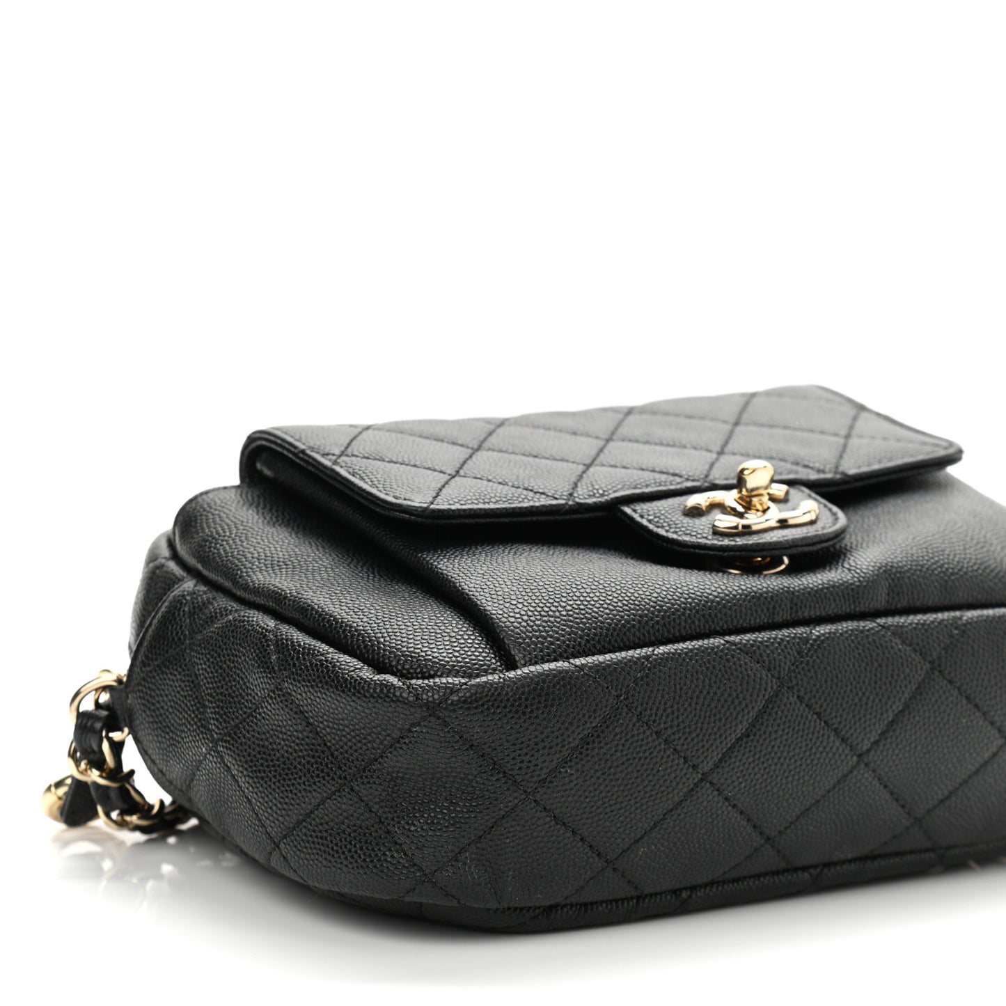 Caviar Quilted CC Day Camera Case Black
