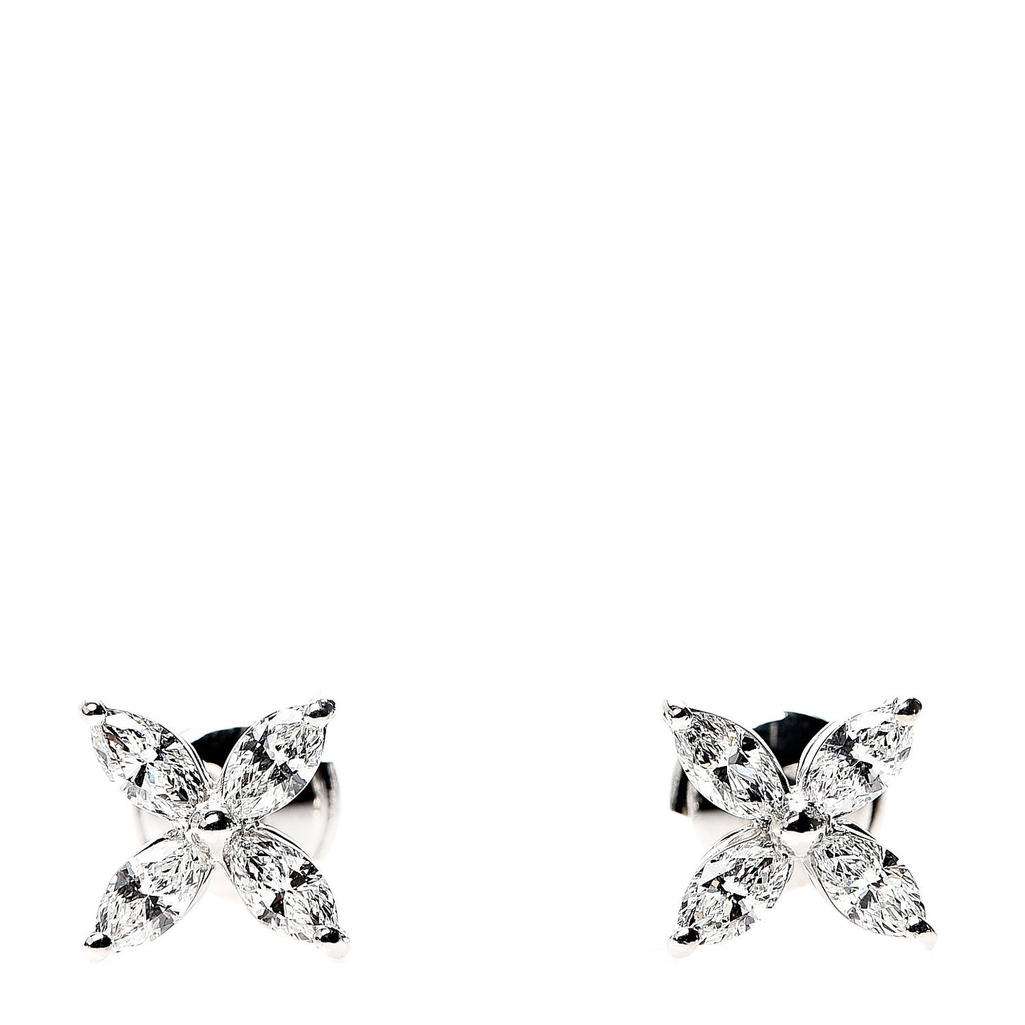 Platinum Diamond Large Victoria Earrings