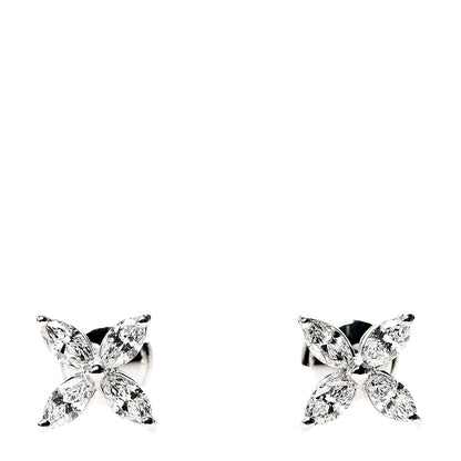 Tiffany Platinum Diamond Large Victoria Earrings 1 of 5
