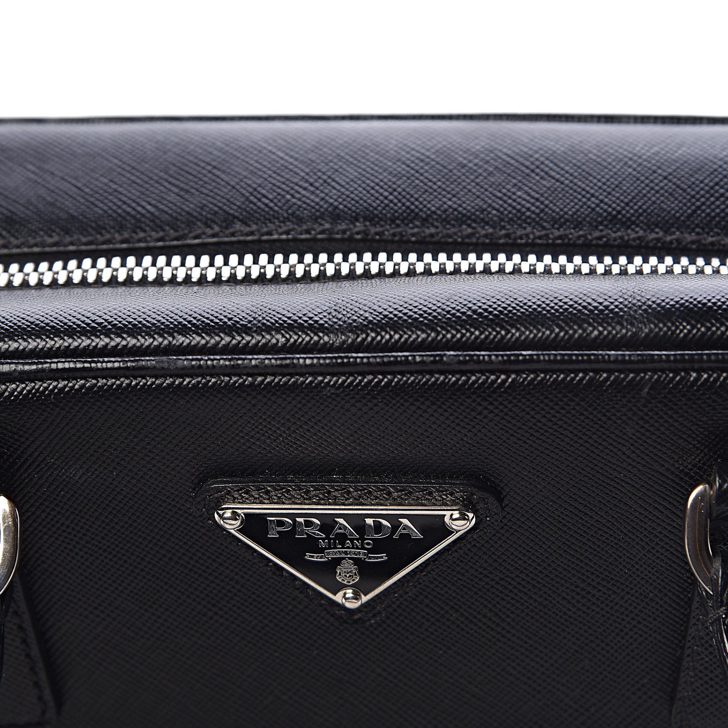 Prada Saffiano Lux Bauletto Black 7 of 10