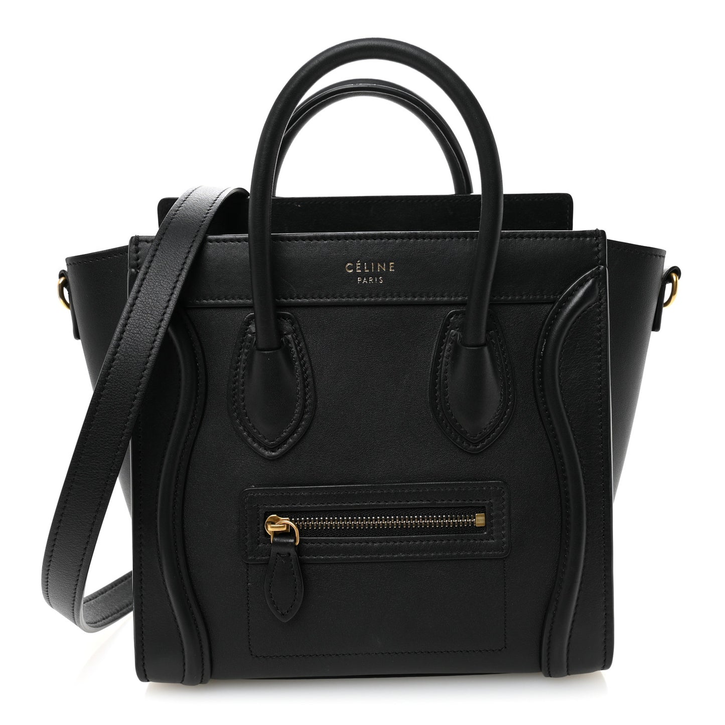 Smooth Calfskin Nano Luggage Black