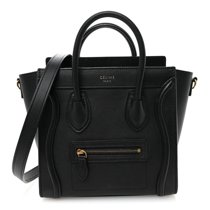 Celine Smooth Calfskin Nano Luggage Black 1 of 11