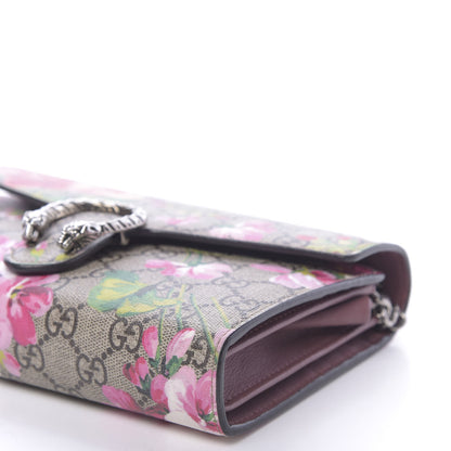 Gucci GG Supreme Monogram Blooms Mini Dionysus Chain Wallet Beige Multicolor Dry Rose 9 of 11