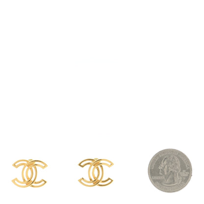Chanel Metal Obazine CC Earrings Gold 2 of 5