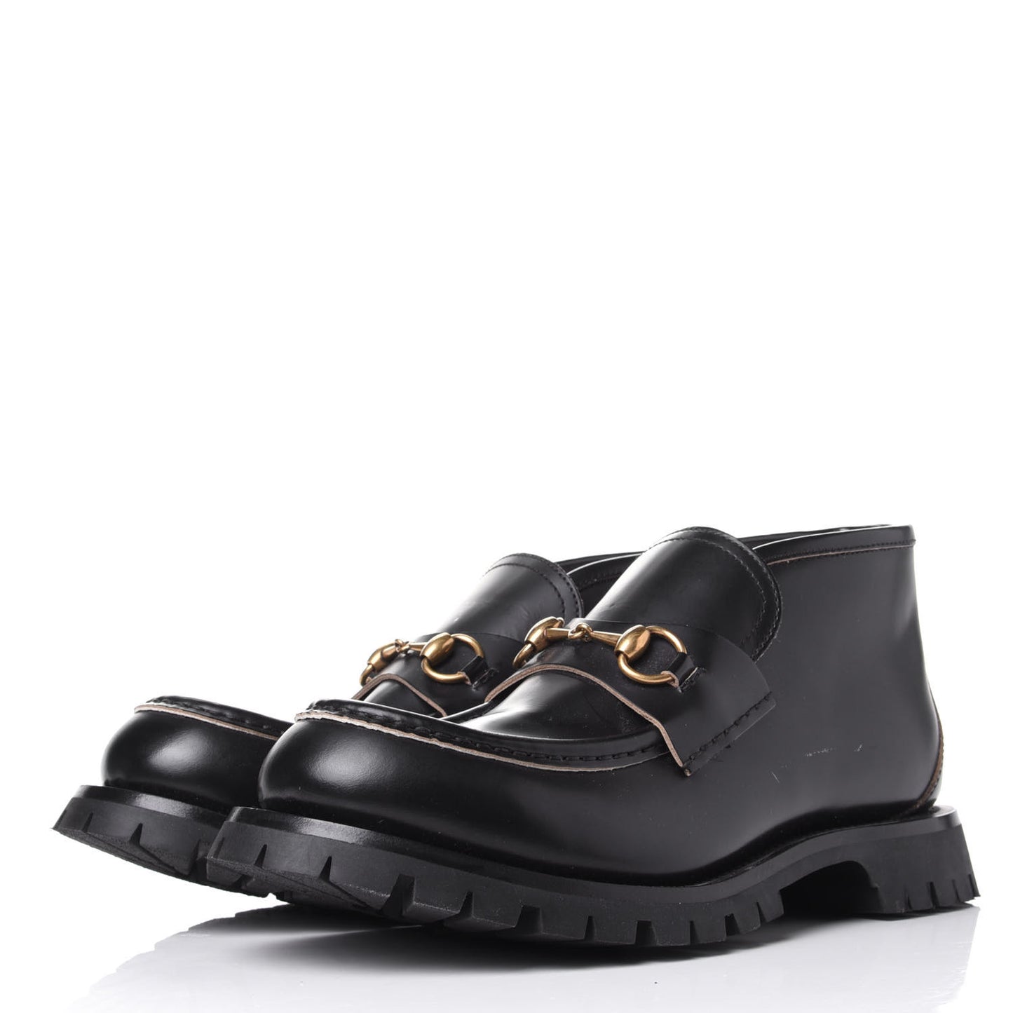 Cordovan Lux Mens Harald Horsebit Ankle Boots 8.5 Black